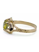  Žlutý peridot 14k žluté zlato Vintage craft vrc377y